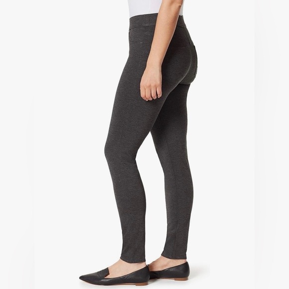 NWT Gloria Vanderbilt Womens Avery Slim Pull on Pants size 8 Heather Gray - Picture 2 of 3